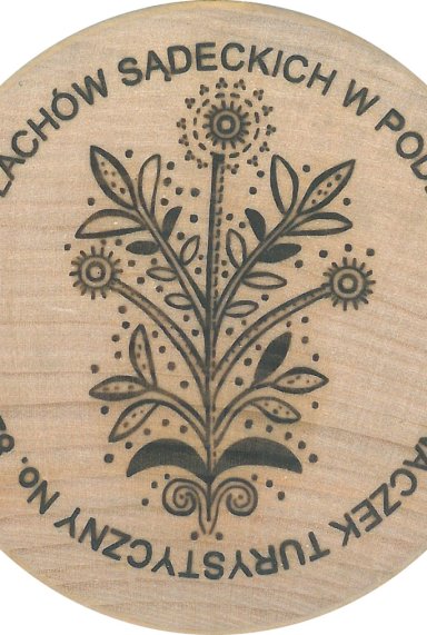 Znaczek turystyczny Muzeum Lachów Sądeckich